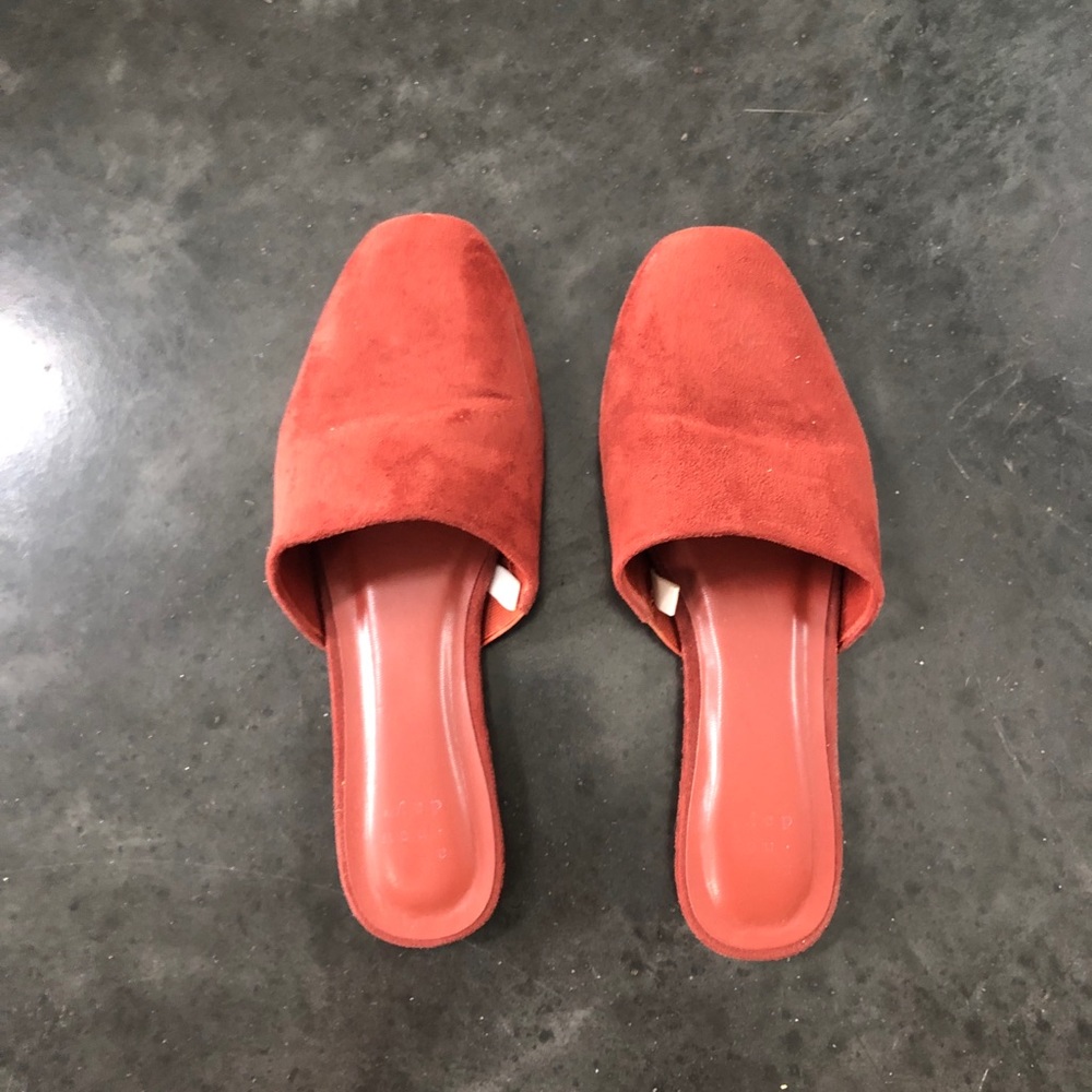 A New Day Burgundy Mules Size 7